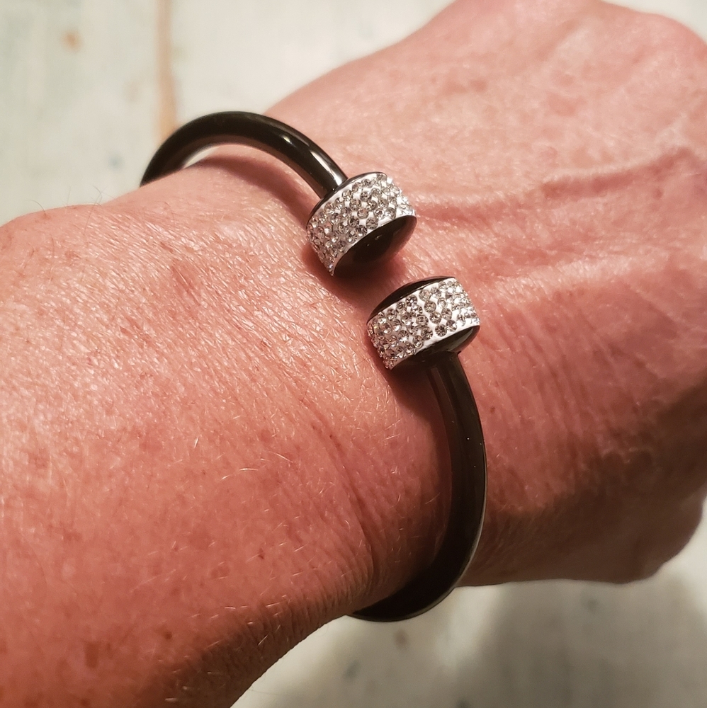 Black steel bracelet